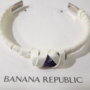 Banana republic Sueded Agate stone CUff Bracelet